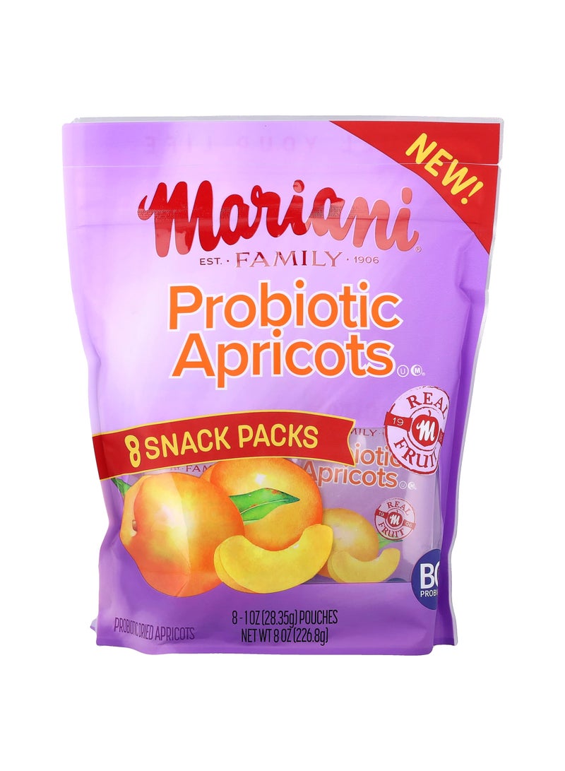Probiotic Apricots, 8 Pouches, 1 oz (28.25 g) Each